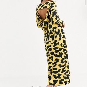 Cowl back maxi dress